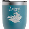 Flying Pigs RTIC Tumbler - Dark Teal - Close Up