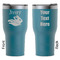 Flying Pigs RTIC Tumbler - Dark Teal - Double Sided - Front & Back