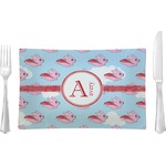 Flying Pigs Rectangular Glass Lunch / Dinner Plate - Single or Set (Personalized)