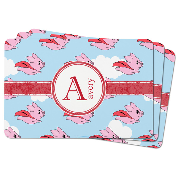 Flying Pigs Rectangular Fridge Magnet - THREE
