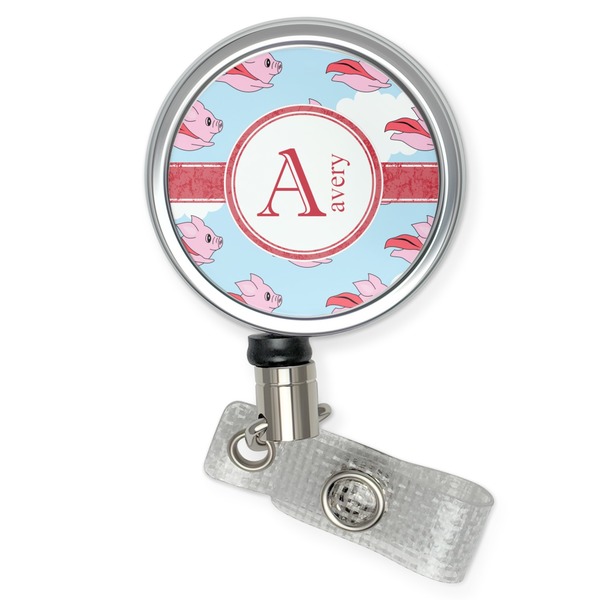Custom Flying Pigs Retractable Badge Reel (Personalized)