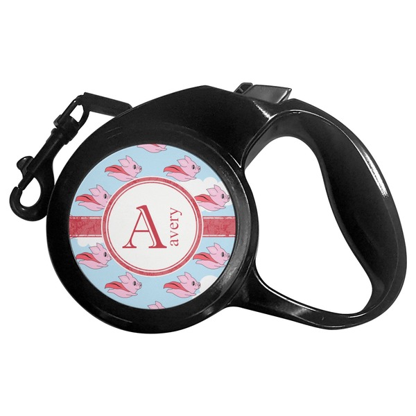 Custom Flying Pigs Retractable Dog Leash - Small (Personalized)