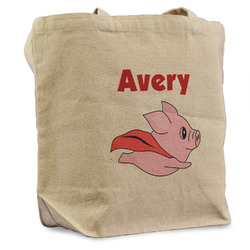 Flying Pigs Reusable Cotton Grocery Bag - Single (Personalized)