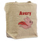 Flying Pigs Reusable Cotton Grocery Bag - Front View