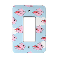 Flying Pigs Rocker Style Light Switch Cover (Personalized)