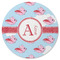 Flying Pigs Round Rubber Backed Coaster (Personalized)