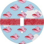 Flying Pigs Round Light Switch Cover