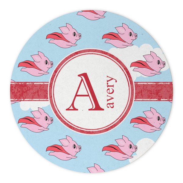 Flying Pigs Round Paper Coaster - Approval