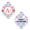 Flying Pigs Round Pet Tag - Front & Back