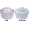 Flying Pigs Round Pouf Ottoman (Top and Bottom)
