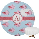 Flying Pigs Round Tablecloth (Personalized)