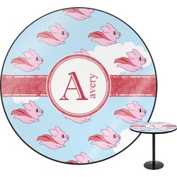 Flying Pigs Round Table (Personalized)