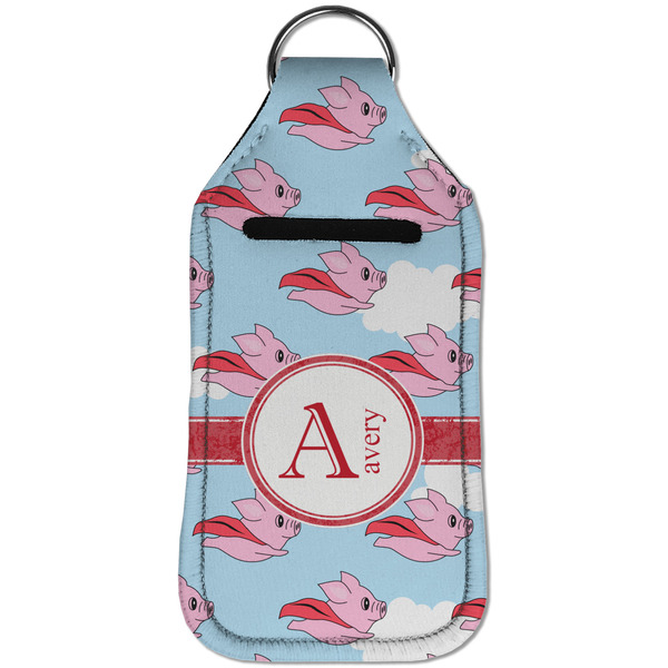 Flying Pigs Sanitizer Holder Keychain - Large (Front)