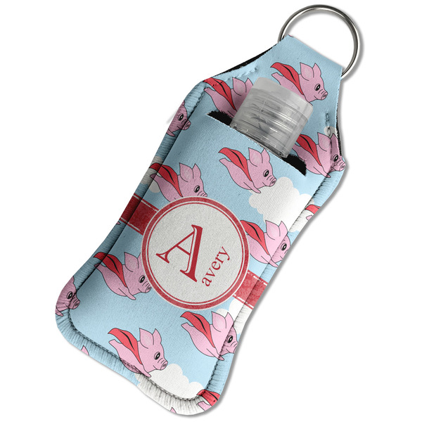Flying Pigs Sanitizer Holder Keychain - Large in Case