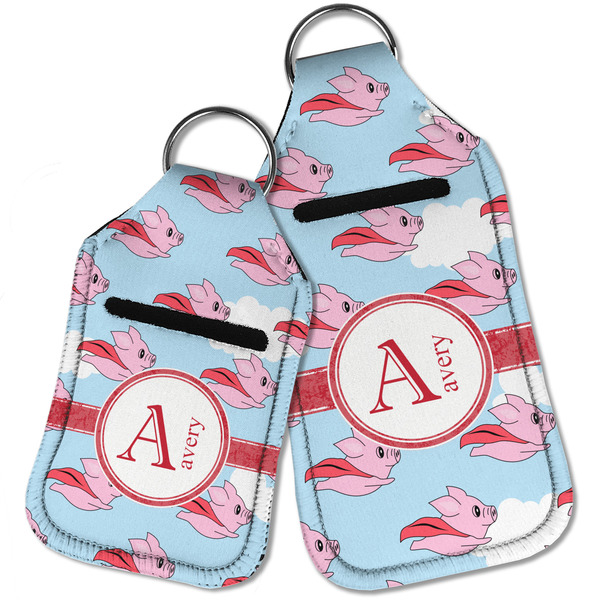 Flying Pigs Sanitizer Holder Keychain - Parent Main