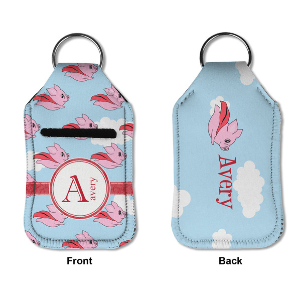 Flying Pigs Sanitizer Holder Keychain - Small APPROVAL (Flat)