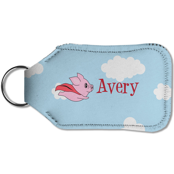 Flying Pigs Sanitizer Holder Keychain - Small (Back)