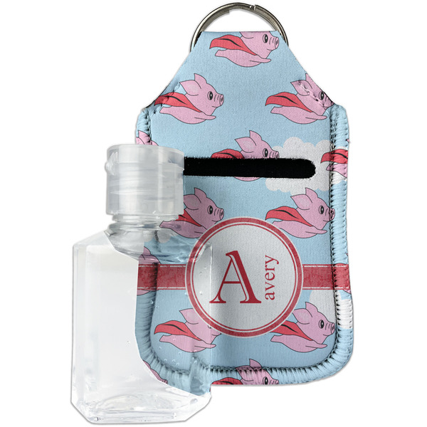 Custom Flying Pigs Hand Sanitizer & Keychain Holder (Personalized)