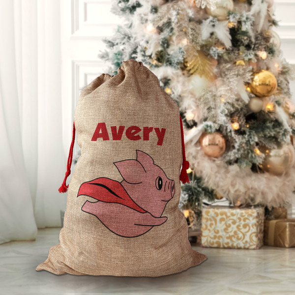 Flying Pigs Santa Bag - Lifestyle