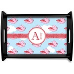 Flying Pigs Black Wooden Tray - Small (Personalized)