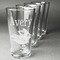 Flying Pigs Set of Four Engraved Pint Glasses - Set View