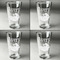 Flying Pigs Set of Four Engraved Beer Glasses - Individual View