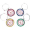 Flying Pigs Wine Charms (Set of 4) (Personalized)