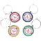 Flying Pigs Wine Charms (Set of 4) (Personalized)