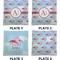 Flying Pigs Set of Square Dinner Plates (Approval)