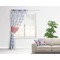 Flying Pigs Sheer Curtain With Window and Rod - in Room Matching Pillow