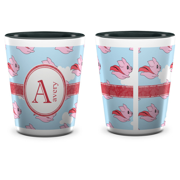 Flying Pigs Shot Glass - Two Tone - APPROVAL