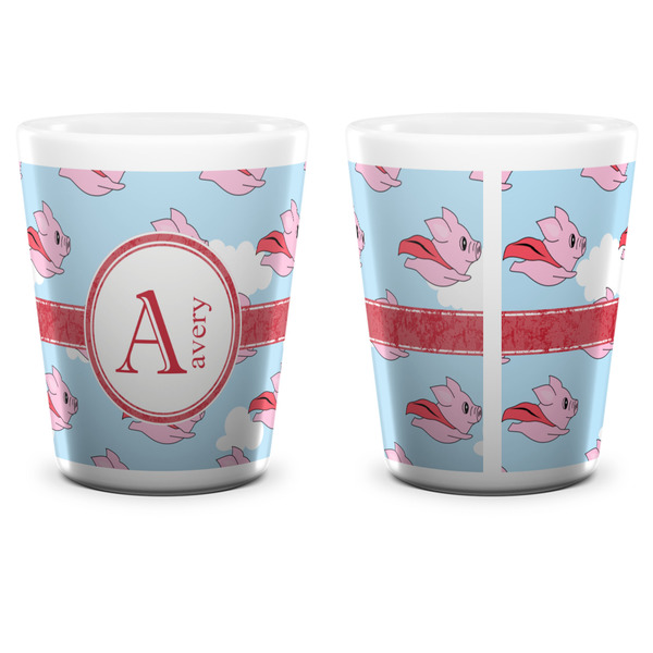 Flying Pigs Shot Glass - White - APPROVAL