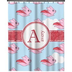 Flying Pigs Extra Long Shower Curtain - 70"x84" (Personalized)