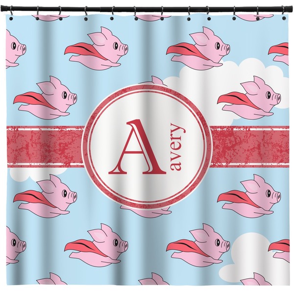 Custom Flying Pigs Shower Curtain - Custom Size (Personalized)