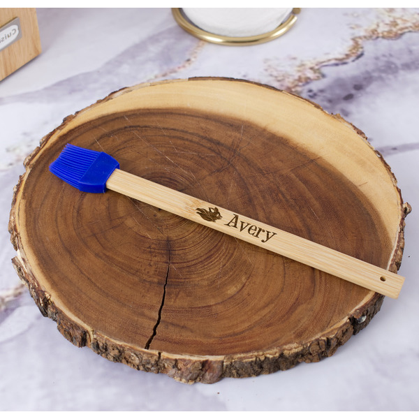 Flying Pigs Silicone Brush - Blue - In Context