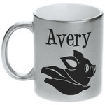 Flying Pigs Metallic Silver Mug (Personalized)