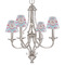 Flying Pigs Small Chandelier Shade - LIFESTYLE (on chandelier)