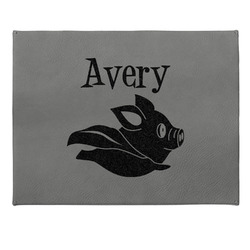 Flying Pigs Gift Boxes w/ Engraved Leather Lid (Personalized)