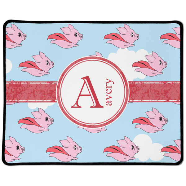 Custom Flying Pigs Large Gaming Mouse Pad - 12.5" x 10" (Personalized)