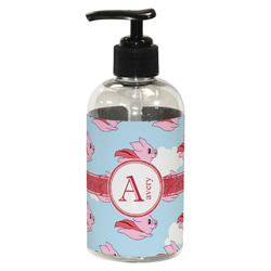 Flying Pigs Plastic Soap / Lotion Dispenser (8 oz - Small - Black) (Personalized)