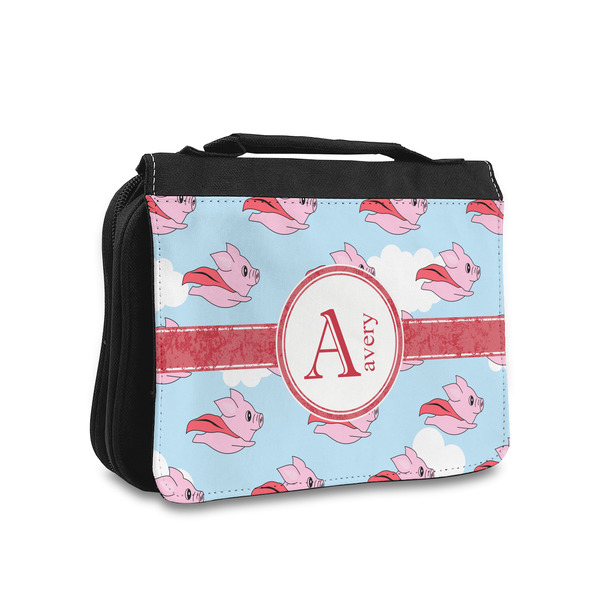 Custom Flying Pigs Toiletry Bag - Small (Personalized)