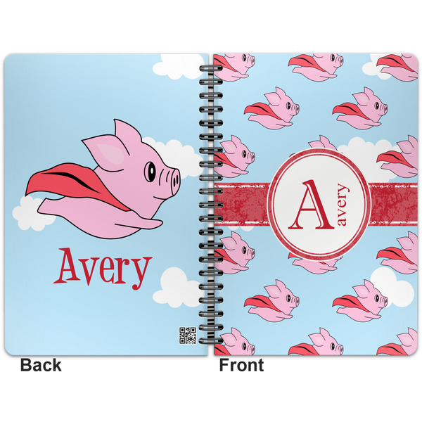 Flying Pigs Spiral Journal 7 x 10 - Apvl