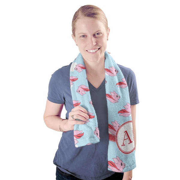 Flying Pigs Sport Towel - Exercise use - Model