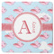 Flying Pigs Square Coaster Rubber Back - Single