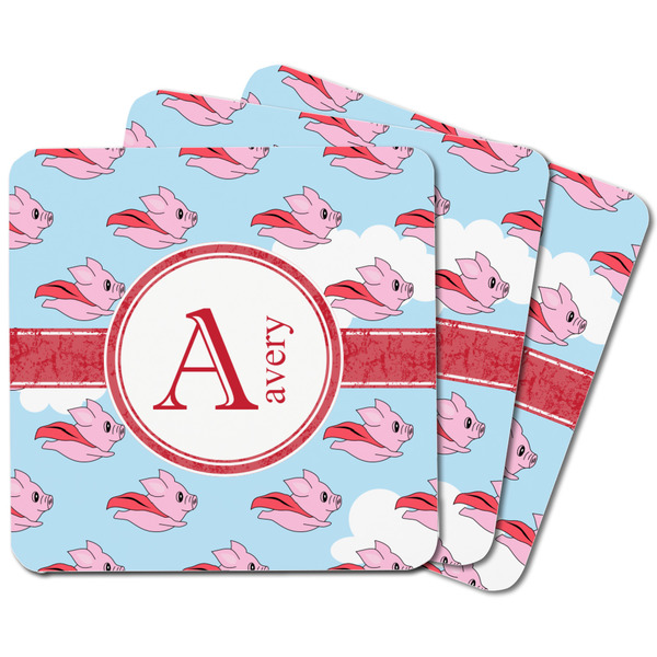 Flying Pigs Square Fridge Magnet - MAIN