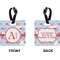 Flying Pigs Square Luggage Tag (Front + Back)