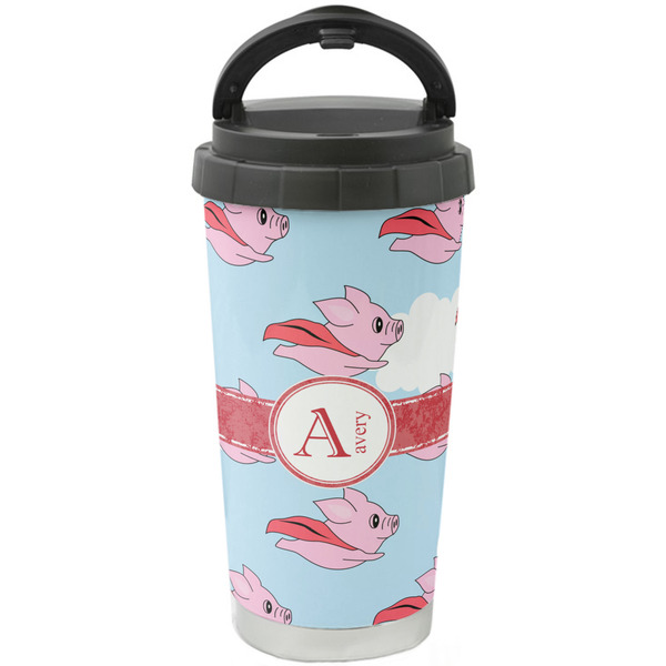 Custom Flying Pigs Stainless Steel Coffee Tumbler (Personalized)