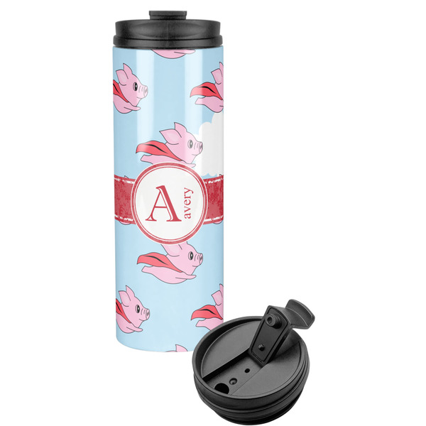 Custom Flying Pigs Stainless Steel Skinny Tumbler (Personalized)