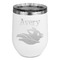 Flying Pigs Stainless Wine Tumblers - White - Double Sided - Front