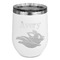 Flying Pigs Stainless Wine Tumblers - White - Single Sided - Front